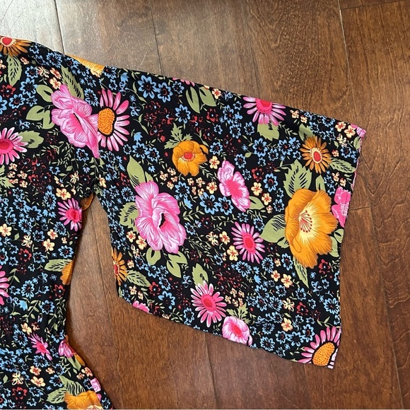 XIX Palms Sausalita Kimono Dress, White Lotus, Resort Wear, Floral, Size OS - Picture 10 of 16